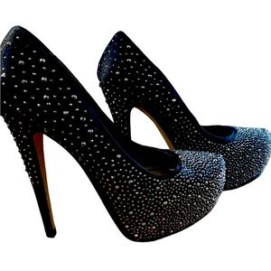Glam Aldo Rhinestone Heels